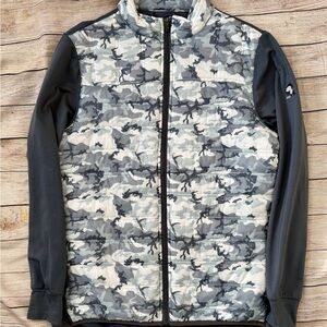 Straight Down Patton Puffer Men's Golf Camouflage Jacket